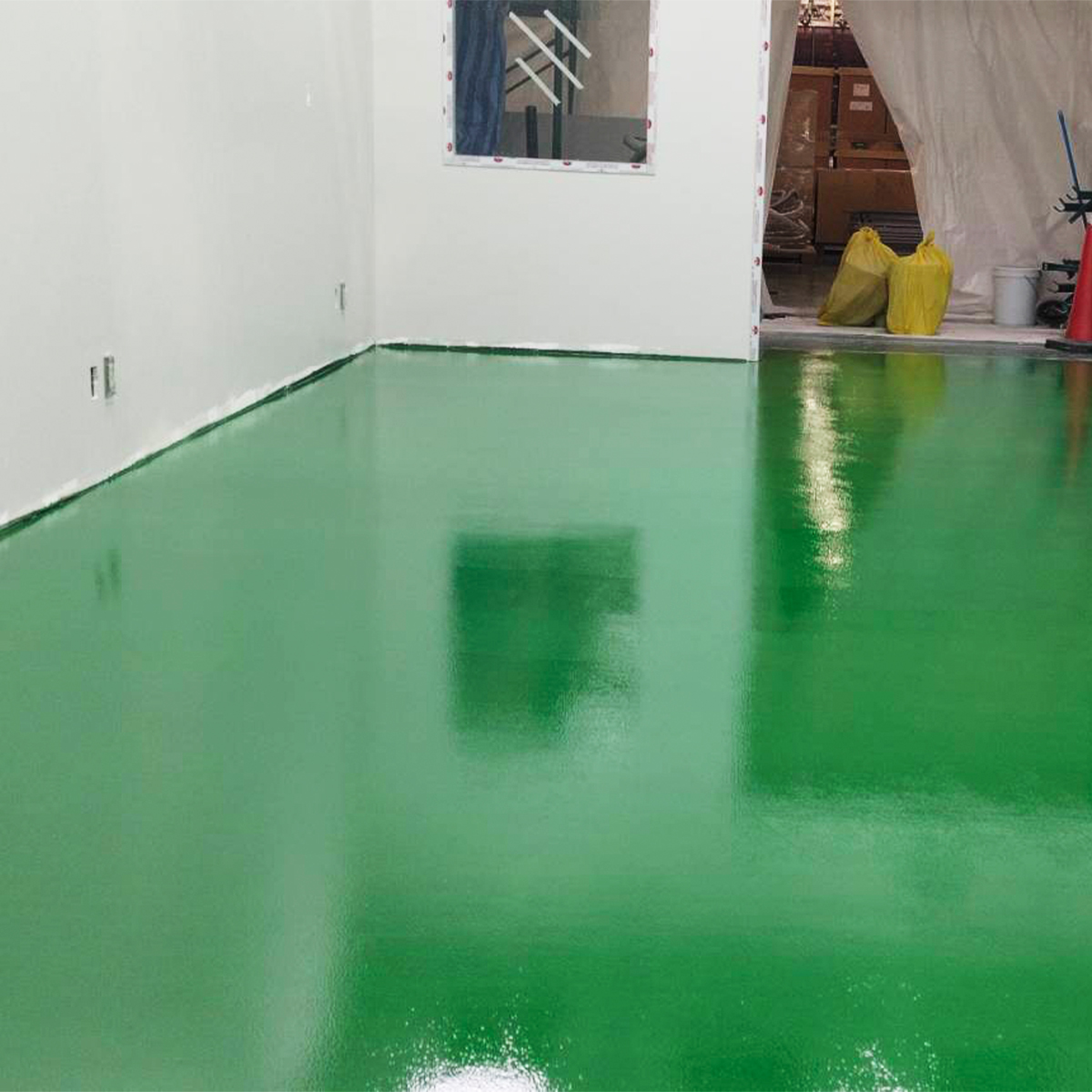 Epoxy Waterbase Coating Moisture Barrier  Thk. 1.5 mm. ปลอดภัยไร้กลิ่น